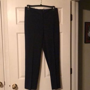 Talbots black front zip stretch trouser. Sz 10